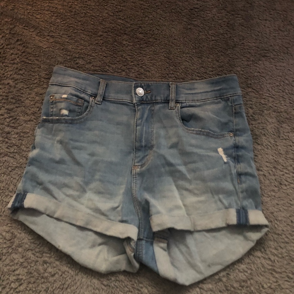 Garage High Rise Denim Shorts